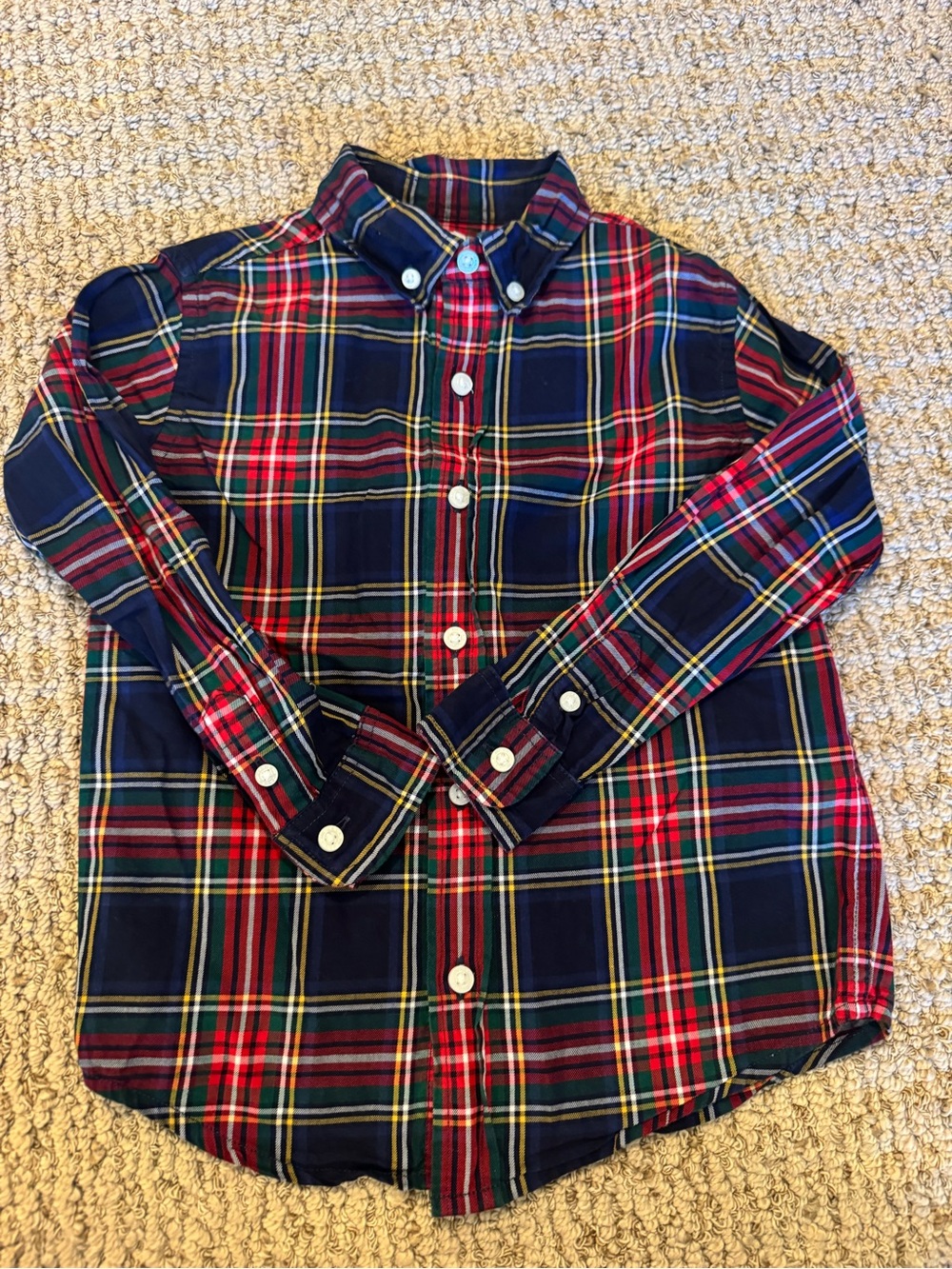 Janie and Jack 4 tartan 2015 plaid shirt